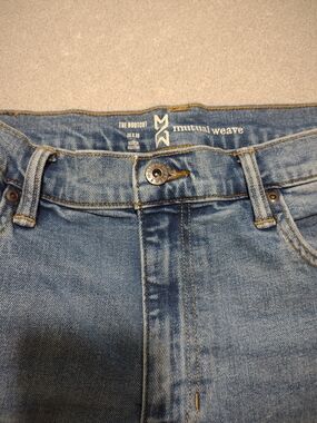 Mutual Weave 36x30Men's Medium Blue Bootcut Jeans R431G